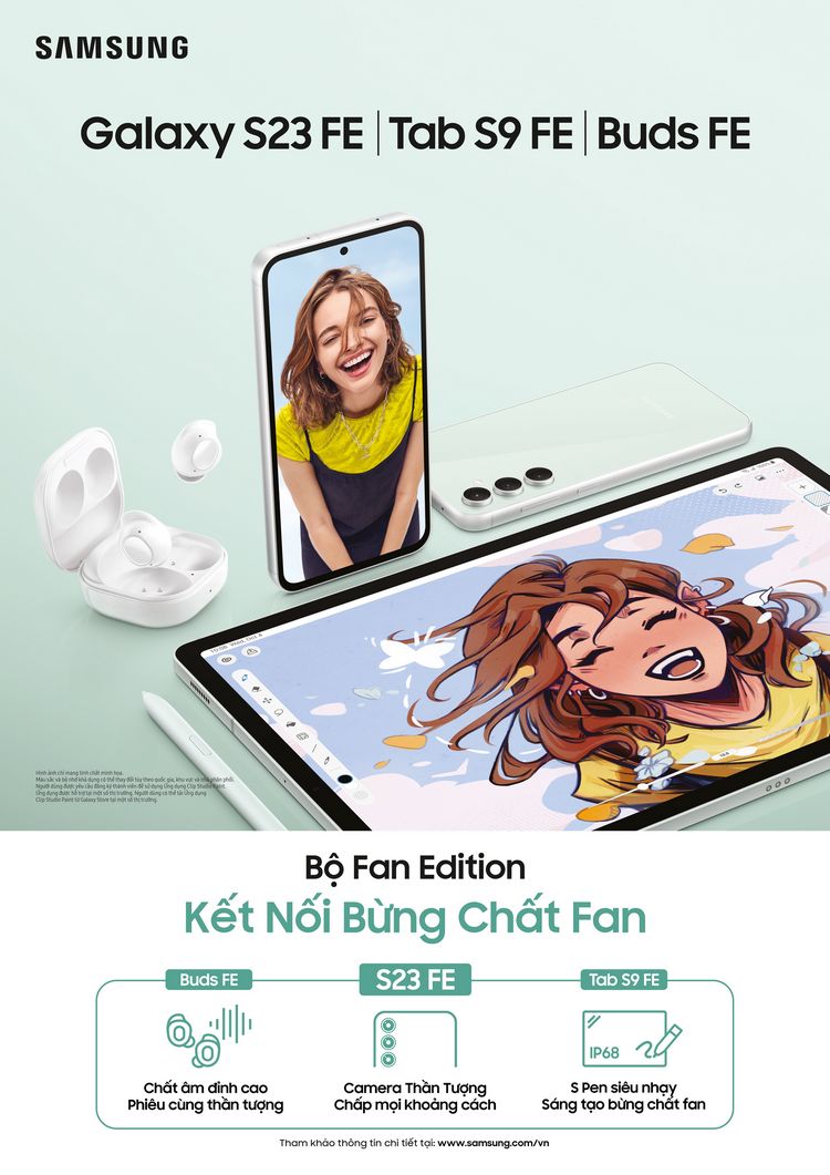 Samsung ra mắt loạt sản phẩm Fan Edition mới