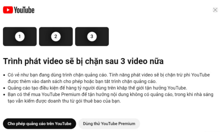 Người dùng "hết cửa" chặn quảng cáo trên YouTube