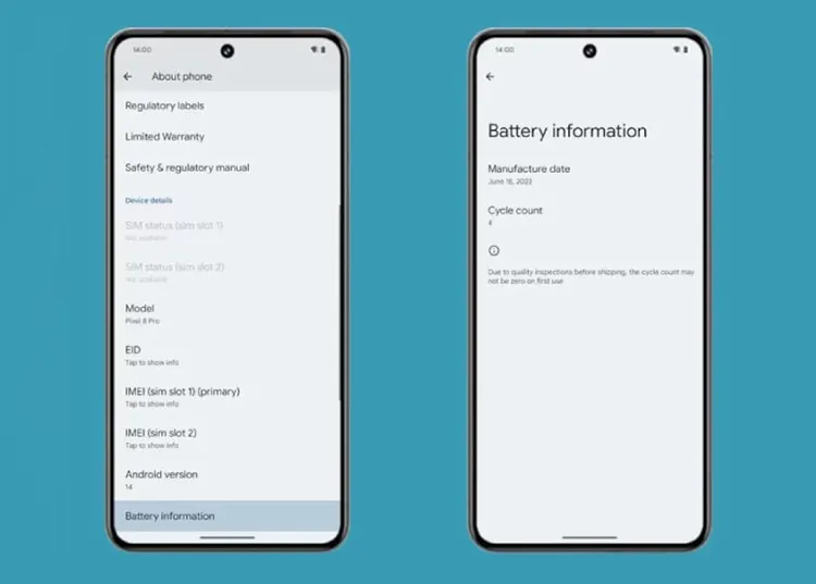 Android 15 có thể theo dõi tình trạng pin như iPhone