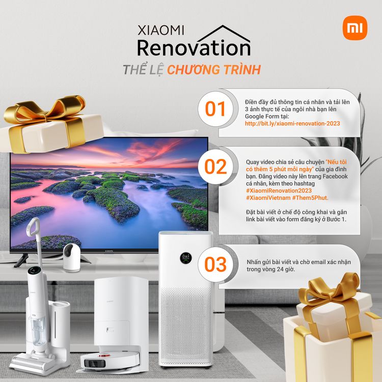 Xiaomi Renovation 2023 trở lại với thông điệp “Nâng tầm chất sống, Trọn vẹn yêu thương”
