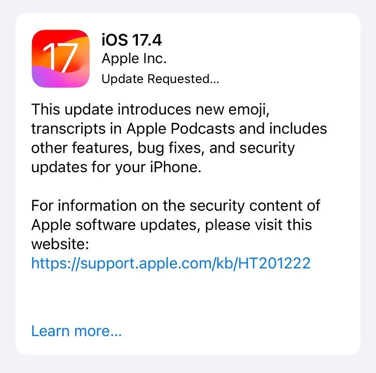 iOS 17.4 RC ra mắt: Có gì đáng để cập nhật?