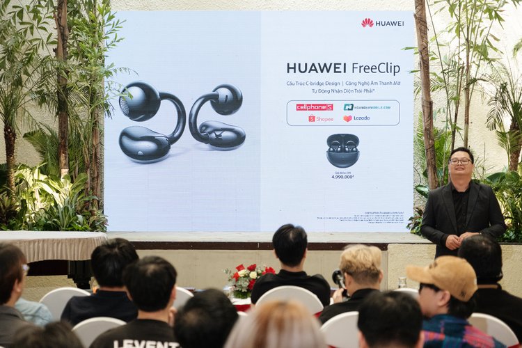 Ra mắt tai nghe HUAWEI FreeClip tại Việt Nam