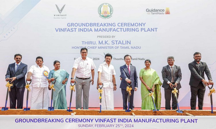 Động thổ nhà máy xe điện VinFast tại Ấn Độ