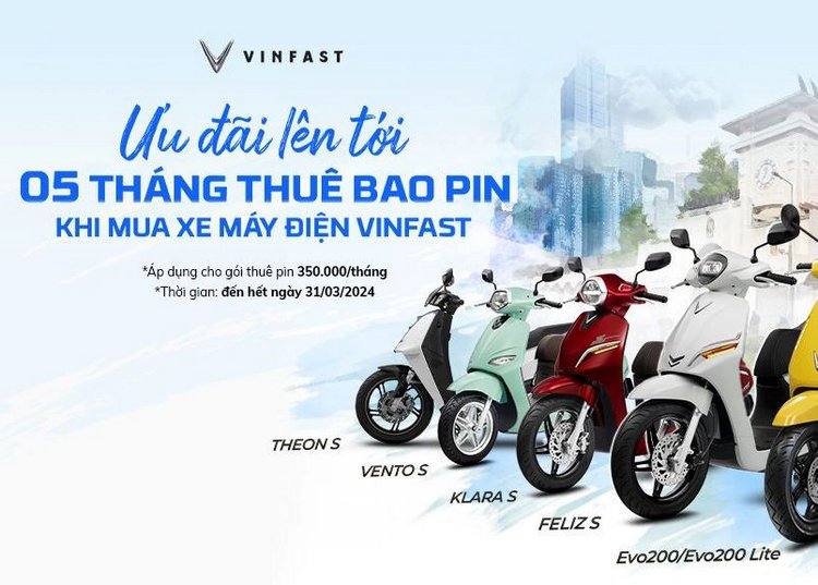 VinFast tung ưu đãi khủng cho xe máy điện trong tháng 3