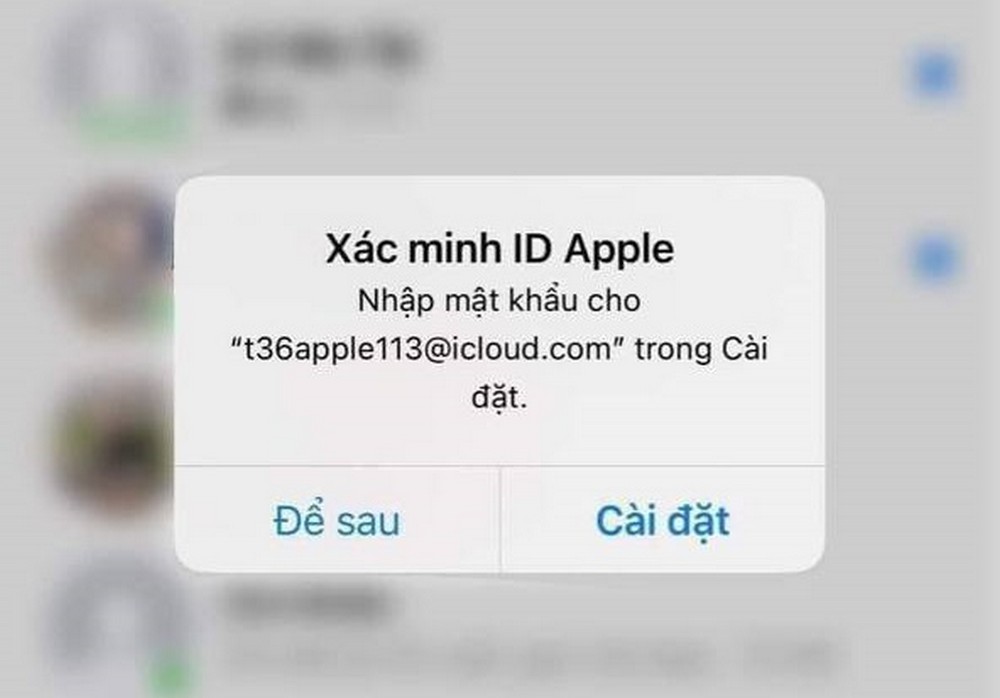 Thông báo "xác minh ID Apple" sẽ hack iPhone của bạn?