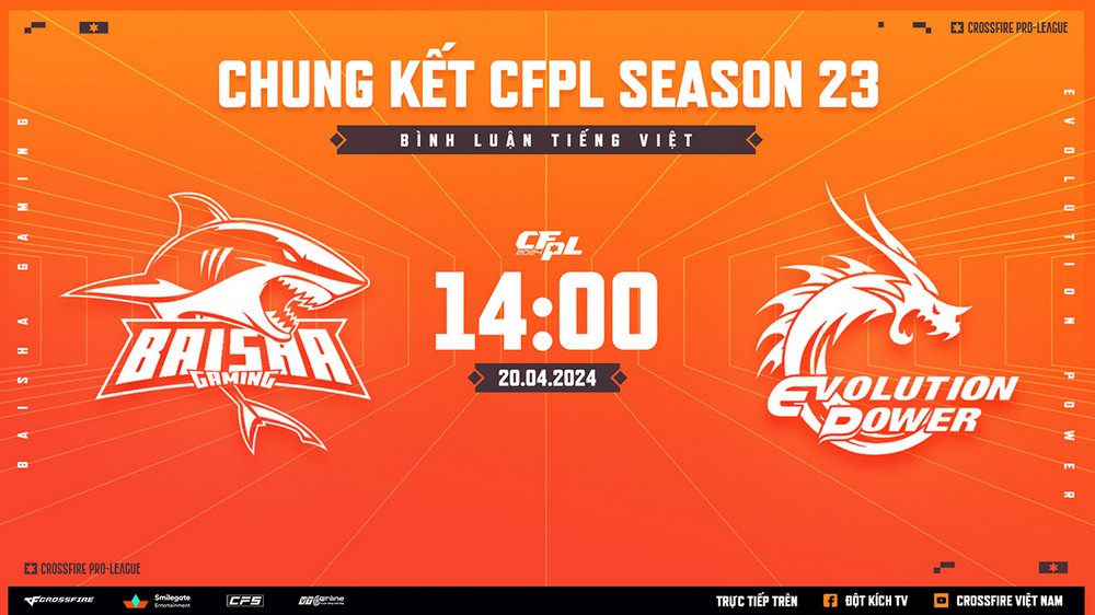 VTC Online phát sóng trực tiếp Chung Kết CFPL S23
