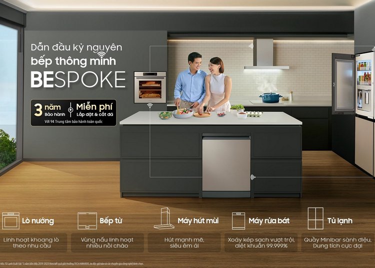 Samsung ra mắt BST bếp Bespoke tại Việt Nam