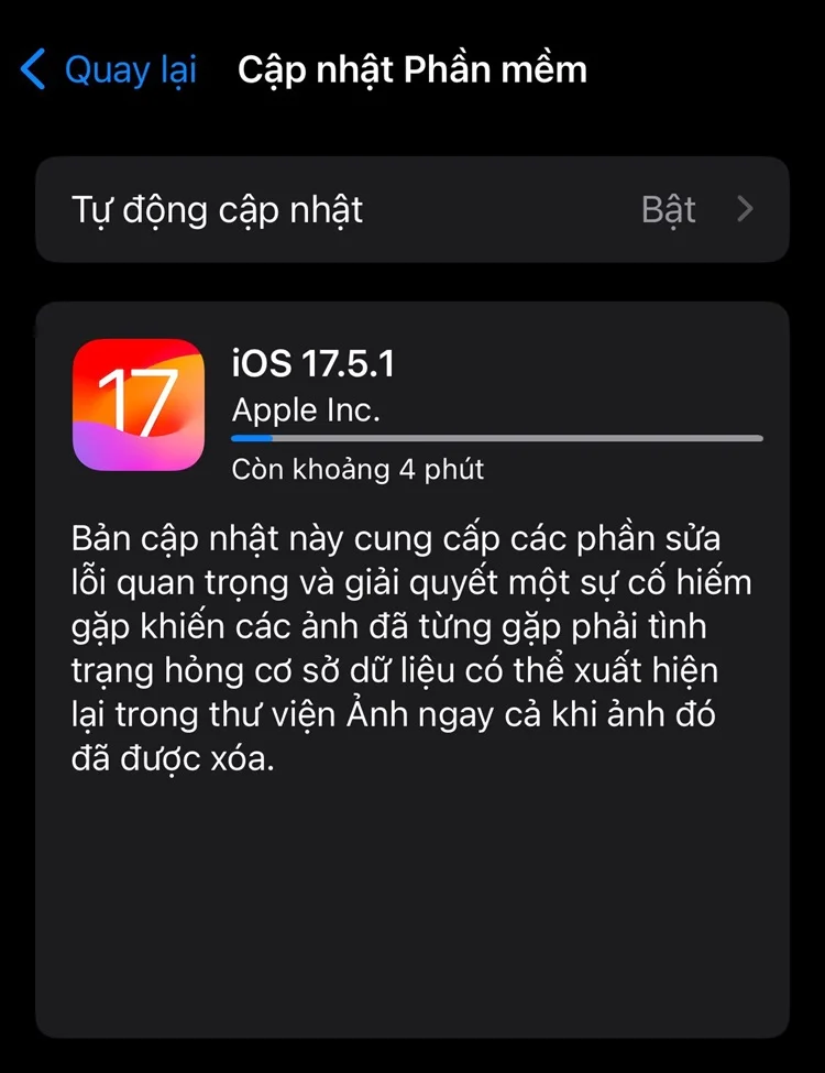 Apple khóa sign iOS 17.5, chặn người dùng hạ cấp