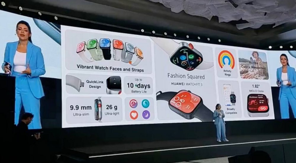 Huawei ra mắt đồng hồ Watch Fit 3 tại Dubai