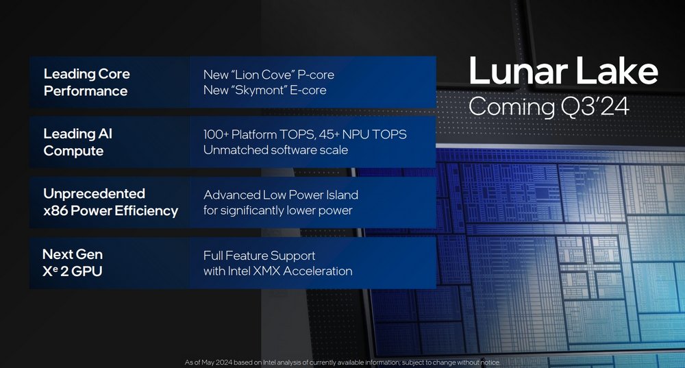 Vi xử lý Lunar Lake của Intel sắp ra mắt