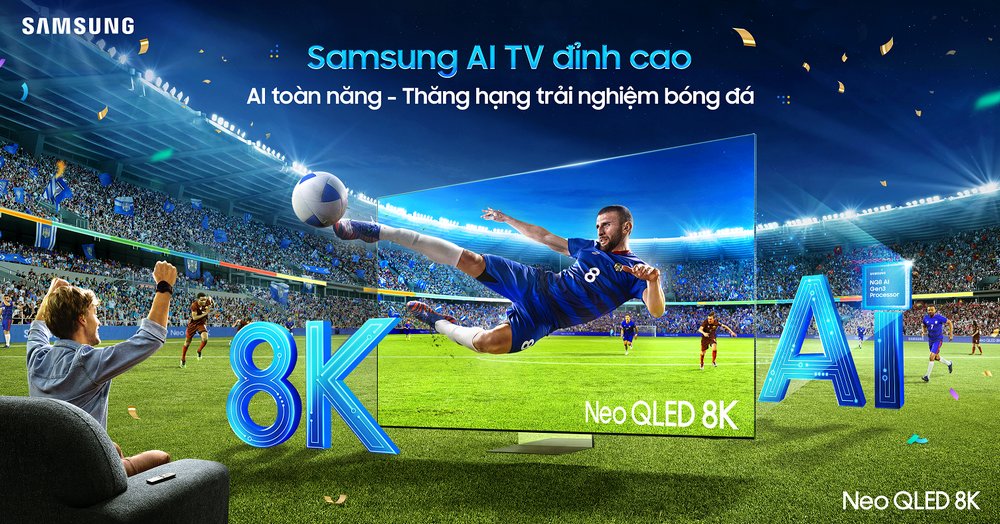 Samsung AI TV tung ưu đãi lớn mùa EURO 2024