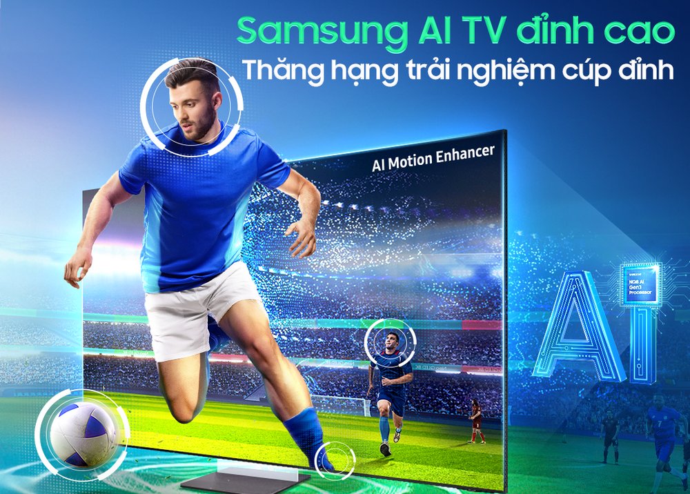Samsung AI TV tung ưu đãi lớn mùa EURO 2024