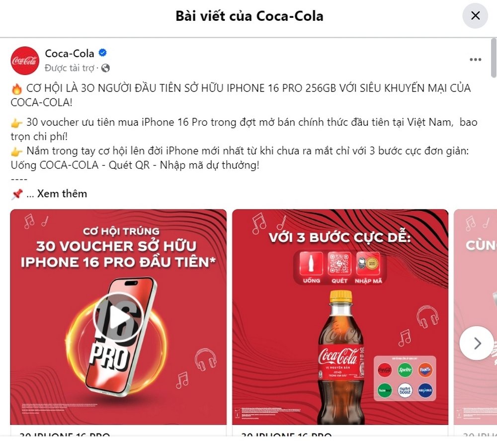 Không chờ Apple, Coca-Cola "tiết lộ" tên iPhone 2024