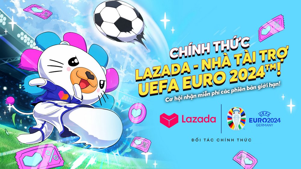 Lazada trở thành đối tác của Euro 2024