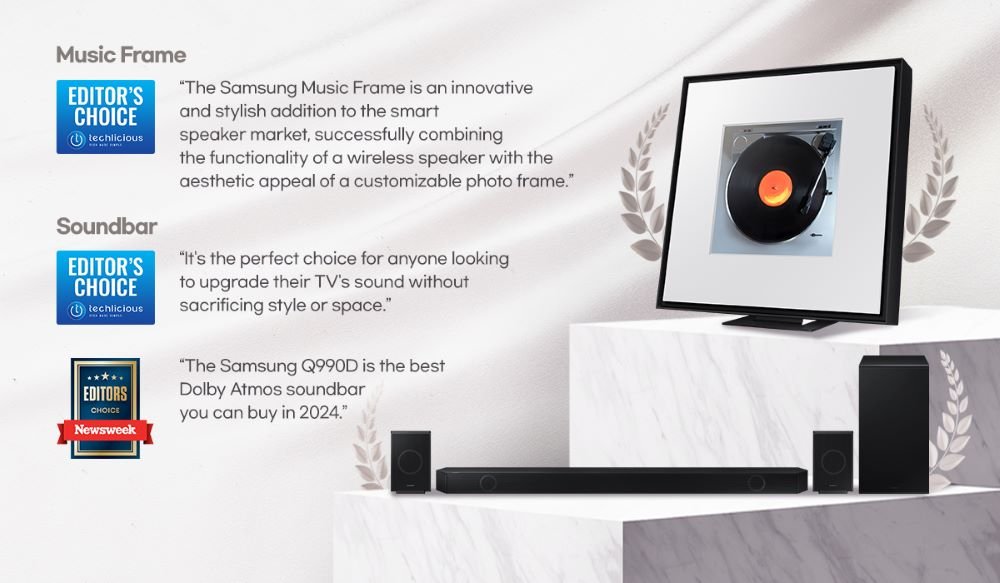 Samsung AI TV và loa thanh được chuyên gia đánh giá cao