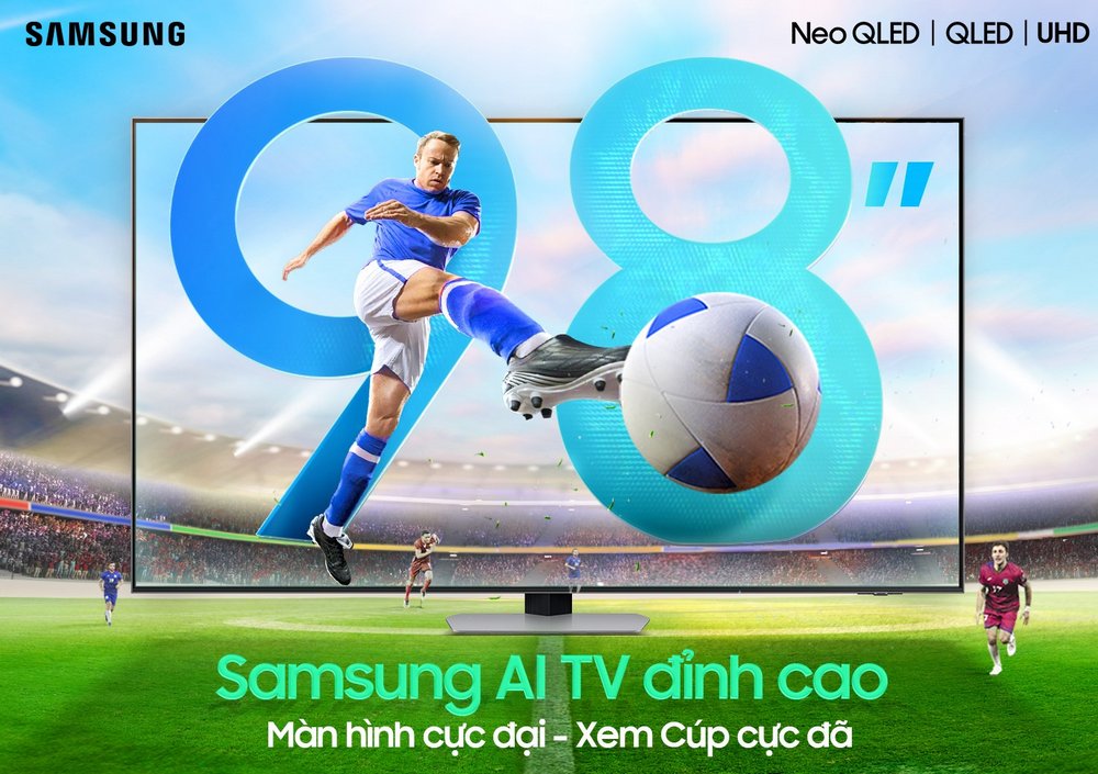 Samsung củng cố vị thế dẫn đầu về TV 98 inch