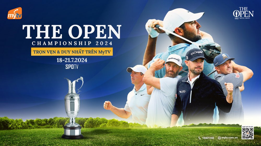 The Open Championship 2024 được MyTV phát độc quyền