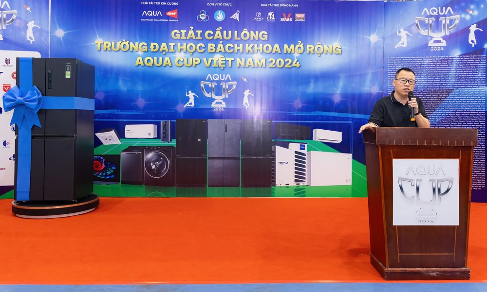 Khai mạc giải cầu lông ĐH Bách Khoa AQUA CUP Việt Nam 2024