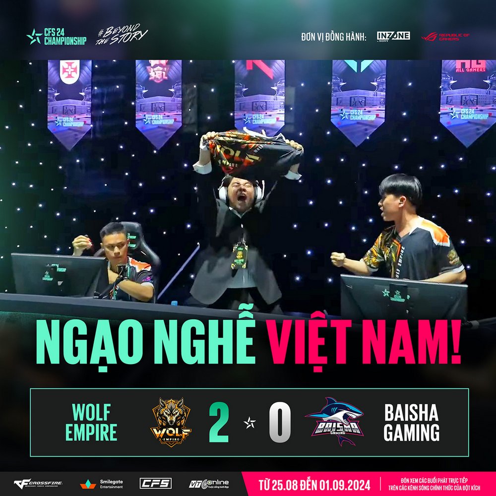 CFS Summer Championship 2024: Wolf Empire bất ngờ tiễn đương kim vô địch Baisha Gaming về nước