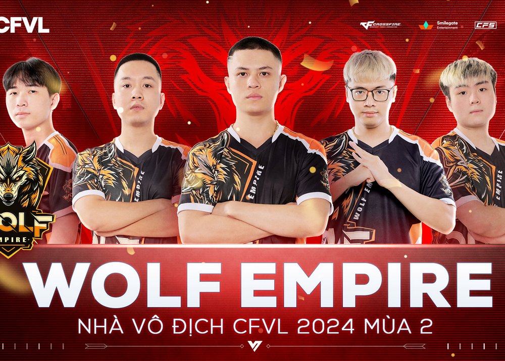 Bảo vệ thành công ngôi vị tại CFVL 2024 Mùa 2, Wolf Empire sở hữu danh hiệu vô địch lần thứ 6