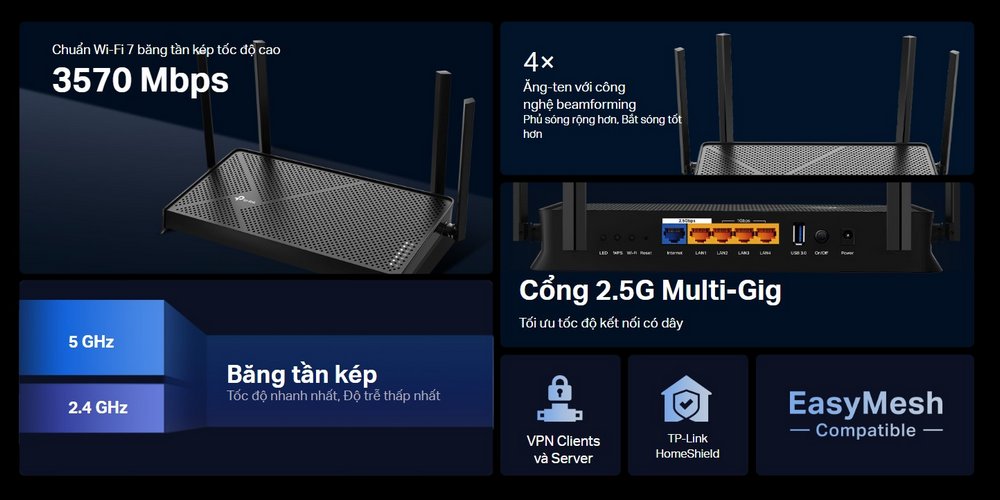 TP-Link ra mắt Router Wi-Fi 7 Archer BE230