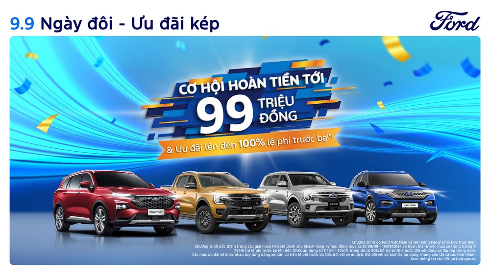 Ford tung ưu đãi tháng 9 cực hấp dẫn