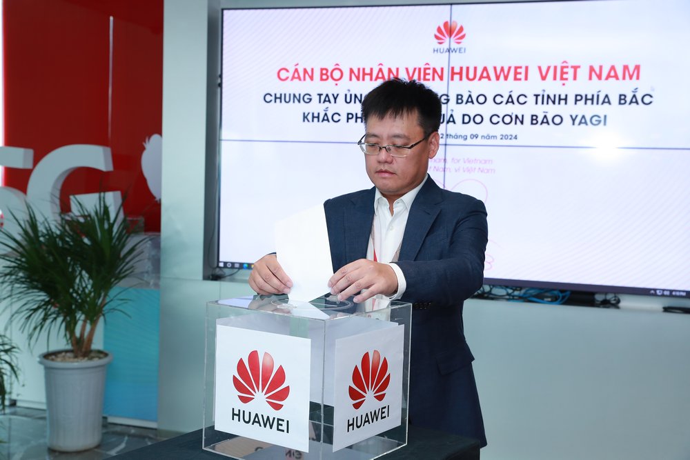 Huawei Việt Nam ủng hộ 1 tỷ đồng khắc phục hậu quả bão số 3