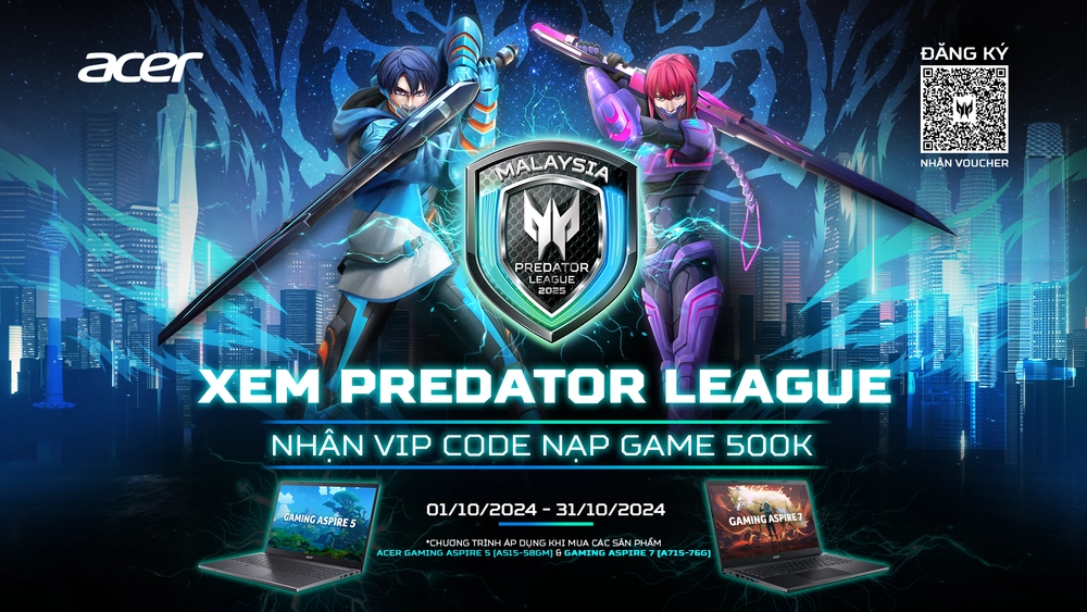 Giải đấu Predator League 2025 và vòng loại chính thức tại Việt Nam bắt đầu