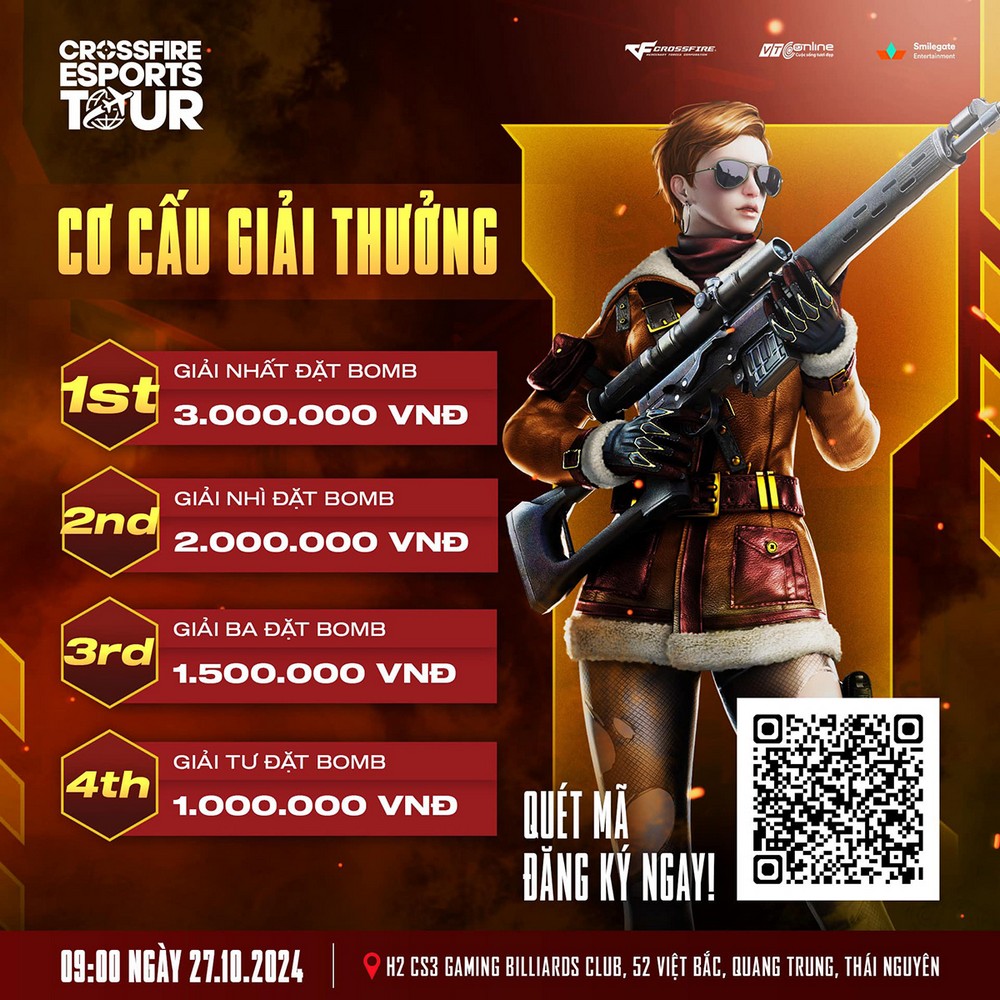 Crossfire Esports Tour 2024 Thái Nguyên – Sẵn sàng thử thách nơi đất thép