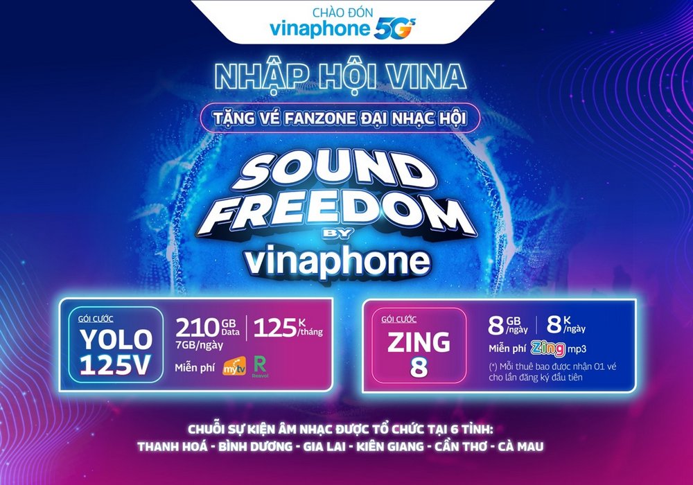 Đại nhạc hội Sound Freedom by VinaPhone mùa 2 chính thức khởi động