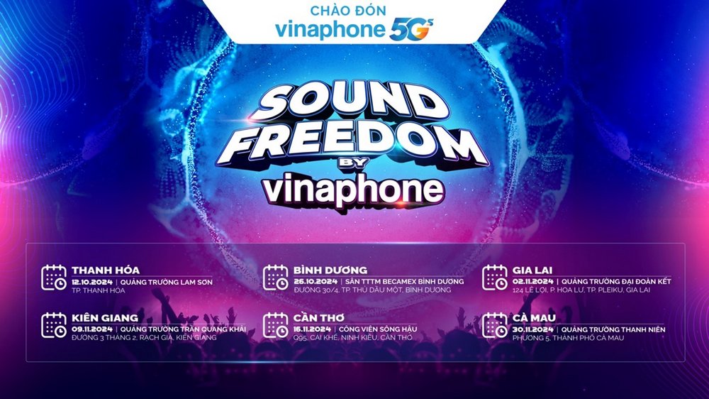 Đại nhạc hội Sound Freedom by VinaPhone mùa 2 chính thức khởi động