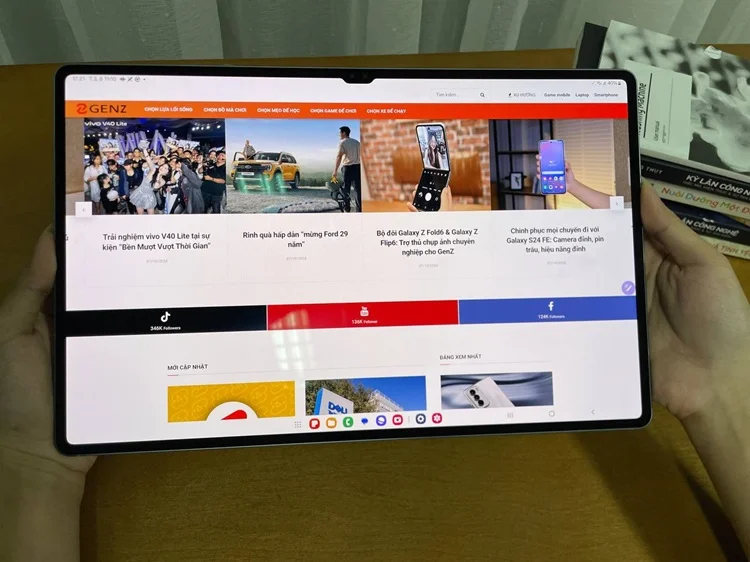 Trên tay Galaxy Tab S10 Ultra: Tinh tế, hoàn thiện hơn
