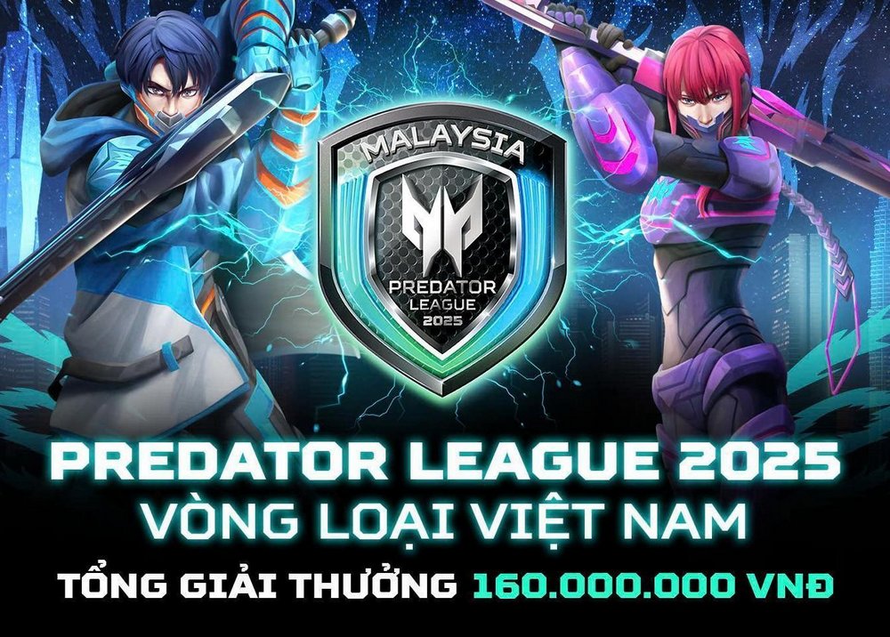 Giải đấu Predator League 2025 và vòng loại chính thức tại Việt Nam bắt đầu