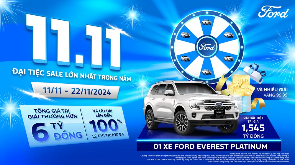 Khách hàng Ford đón "Đại Tiệc Sale" tháng 11