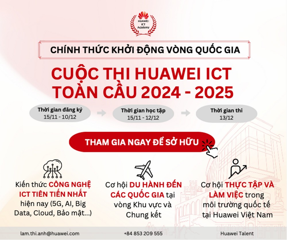 Huawei khởi động cuộc thi ICT Competition 2024 - 2025