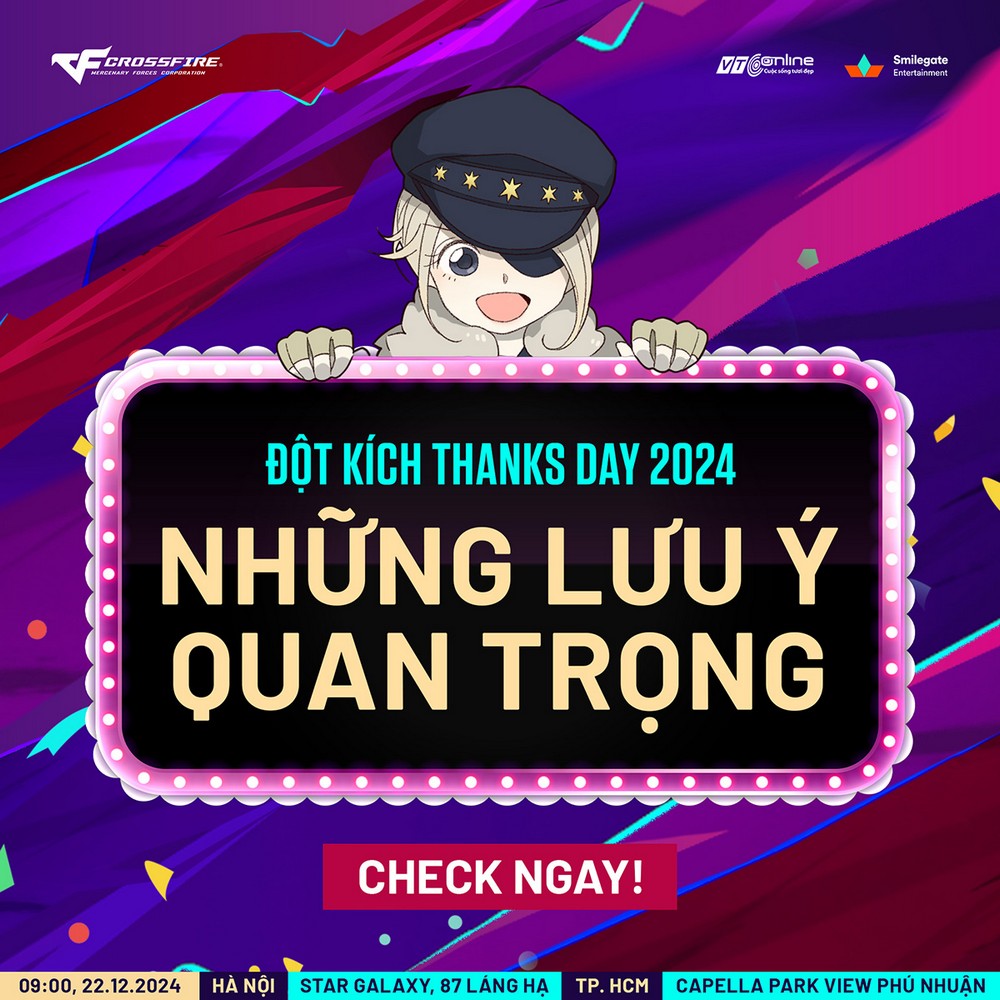 Lễ Tri Ân Đột Kích Thanks Day 2024 công bố thời gian và địa điểm tổ chức