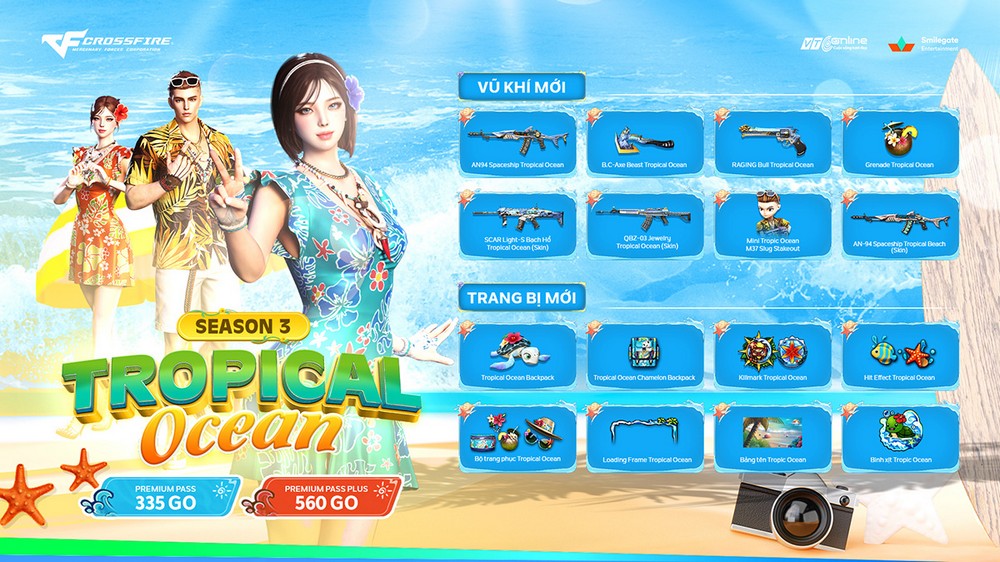 “Mùa đông không lạnh” khi Đột Kích giới thiệu CF Pass Mùa 3 chủ đề Tropical Ocean