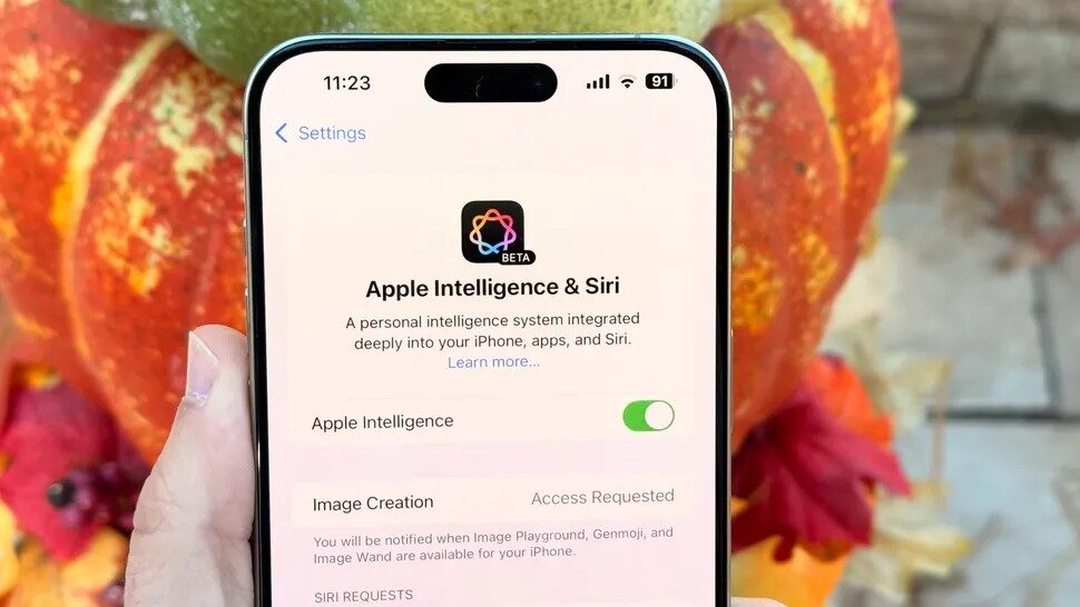 Apple Intelligence ngốn dung lượng