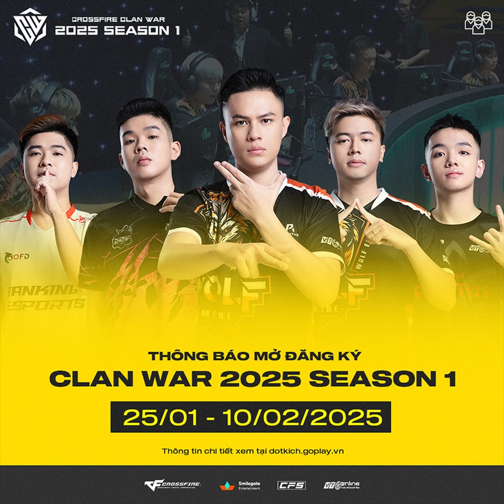 Đột Kích “nổ pháo” Clan War 2025 mùa 1 ngày cận tết