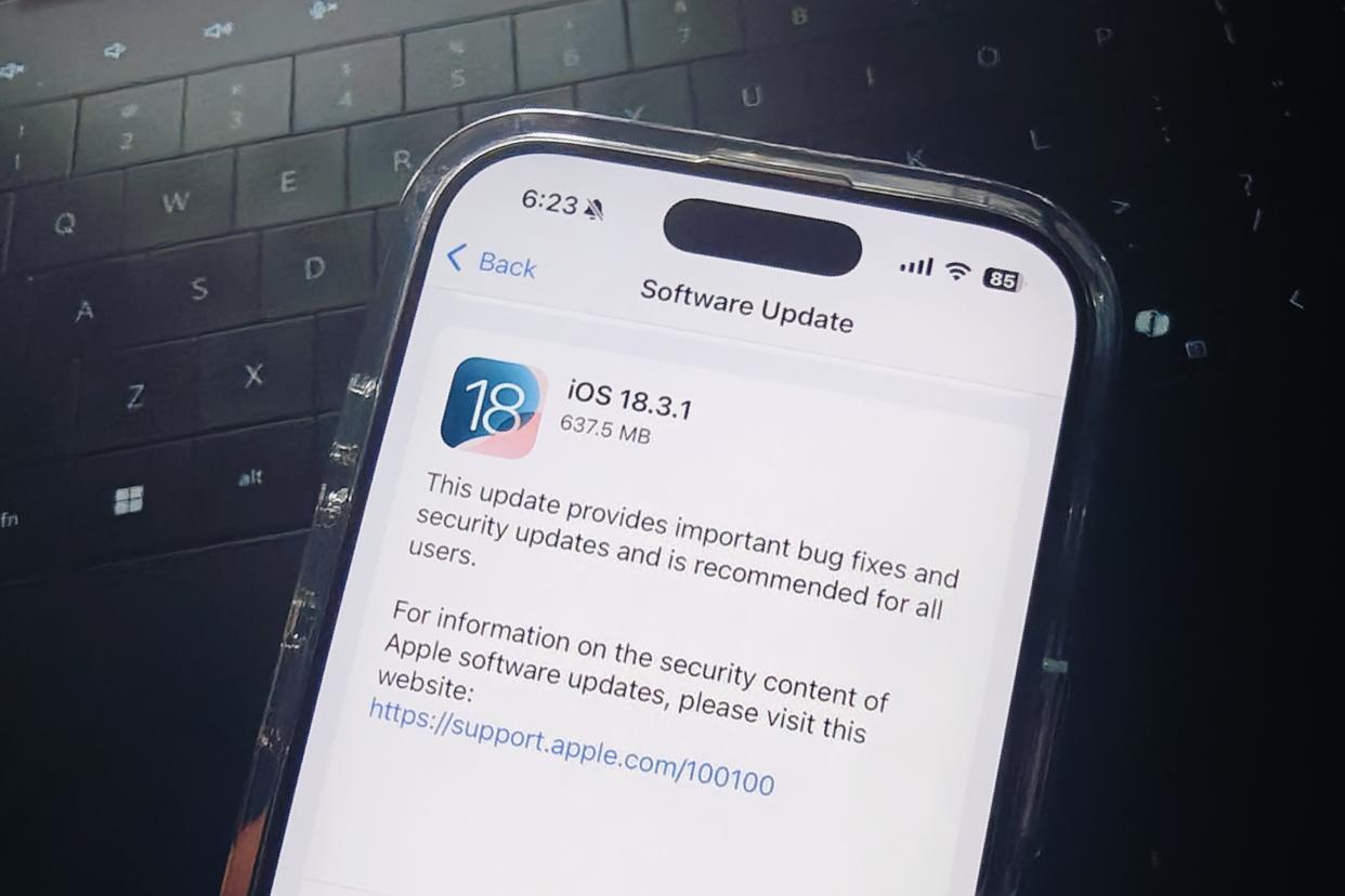 Apple phát hành iOS 18.3.1 cho người dùng iPhone