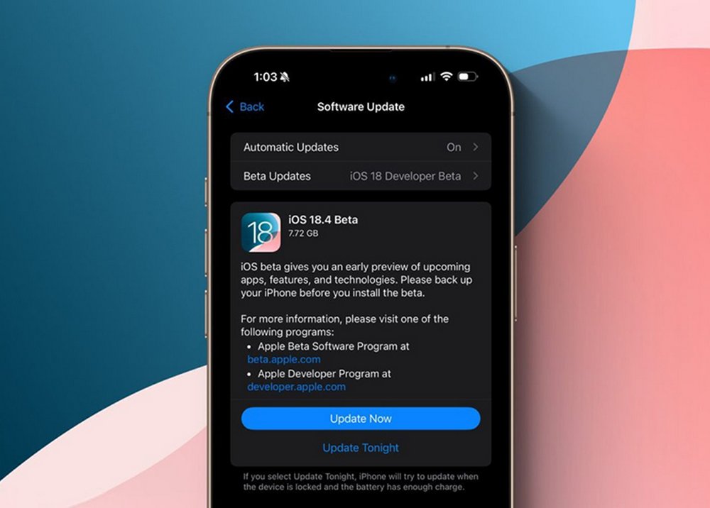 iOS 18.4 Beta 1 ra mắt: Nhiều cải tiến đáng giá