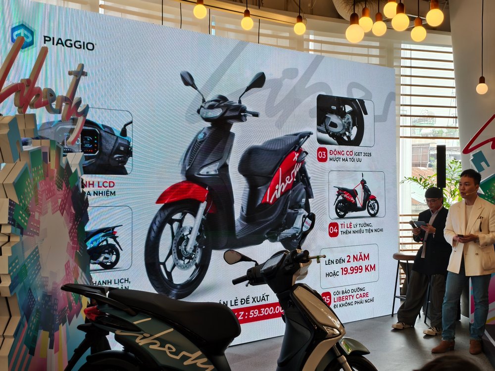 Piaggio Liberty 2025 ra mắt, có phiên bản độc quyền cho Việt Nam