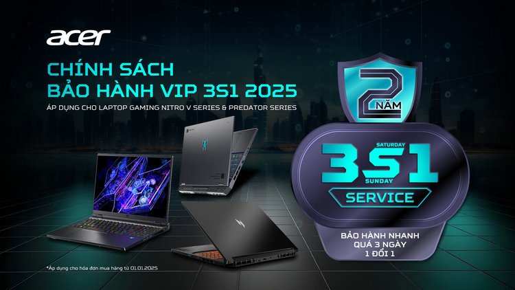 Loạt laptop gaming 2025 của Acer mở đặt trước