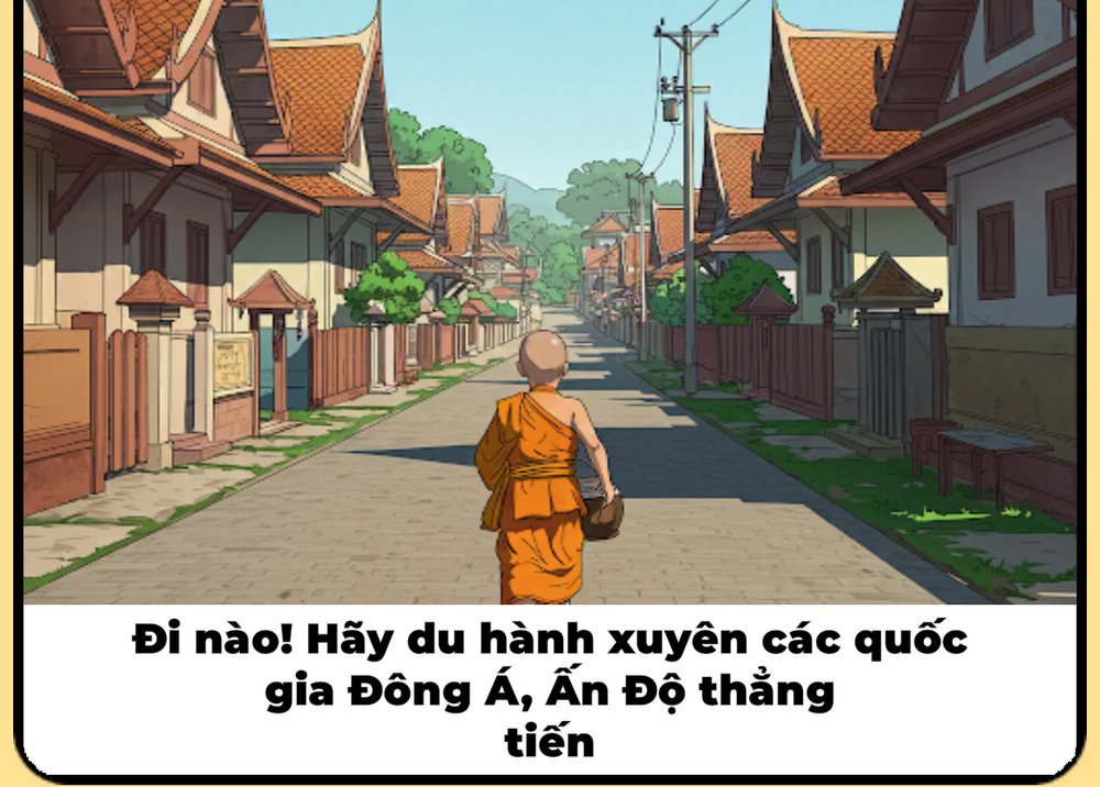 Bất ngờ xuất hiện game về chuyến bộ hành của sư Minh Tuệ