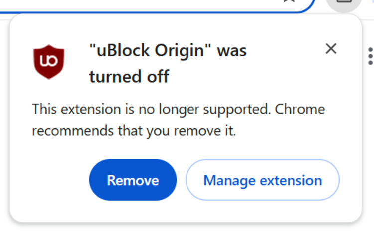 cách kích hoạt lại ublock origin trên google chrome