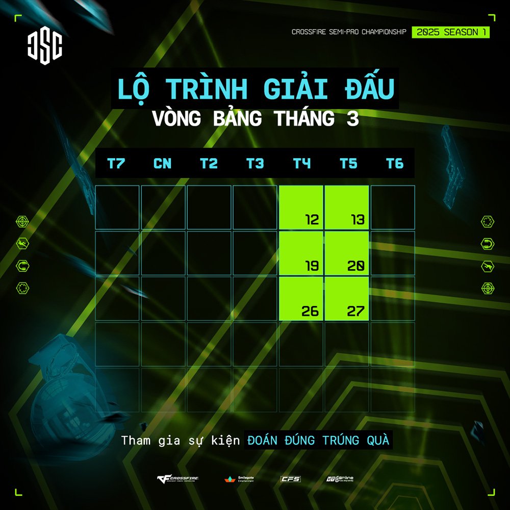 Đột Kích: Khởi tranh giải đấu CSC 2025 Season 1