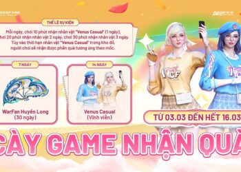 Đột Kích tặng miễn phí nhân vật Venus Casual khi đăng nhập chơi game