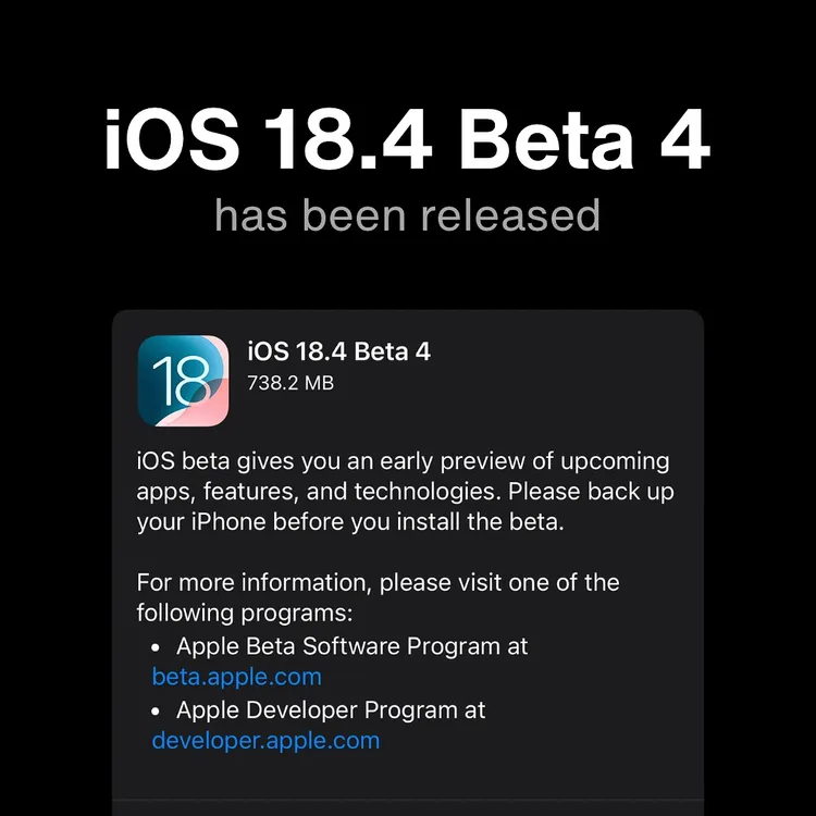 iOS 18.4 Beta 4 ra mắt: Có gì mới? iPhone nào nên update?