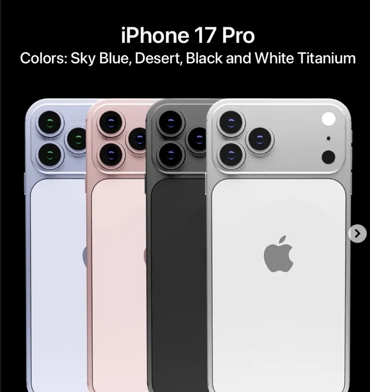 iPhone 17 Pro sẽ có màu xanh da trời mới lạ