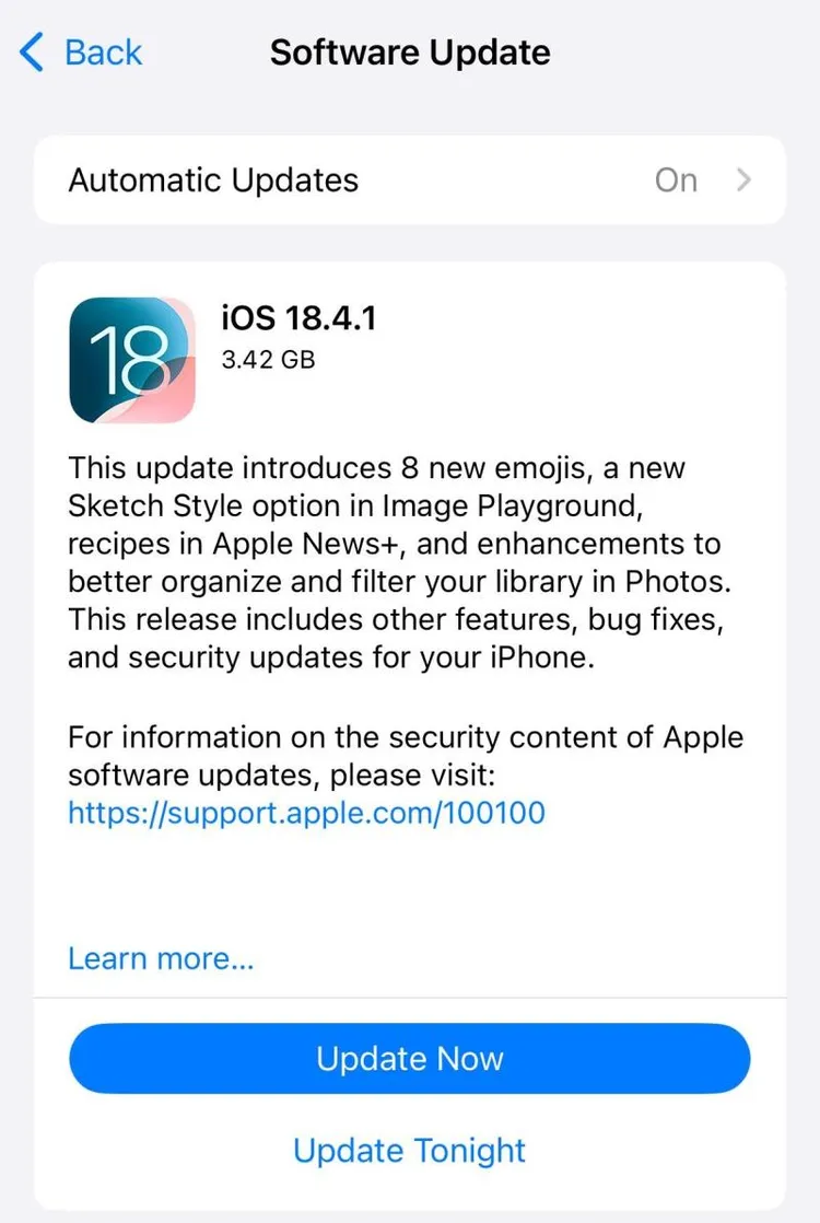 Apple khóa sign iOS 18.4.1, chặn người dùng hạ cấp
